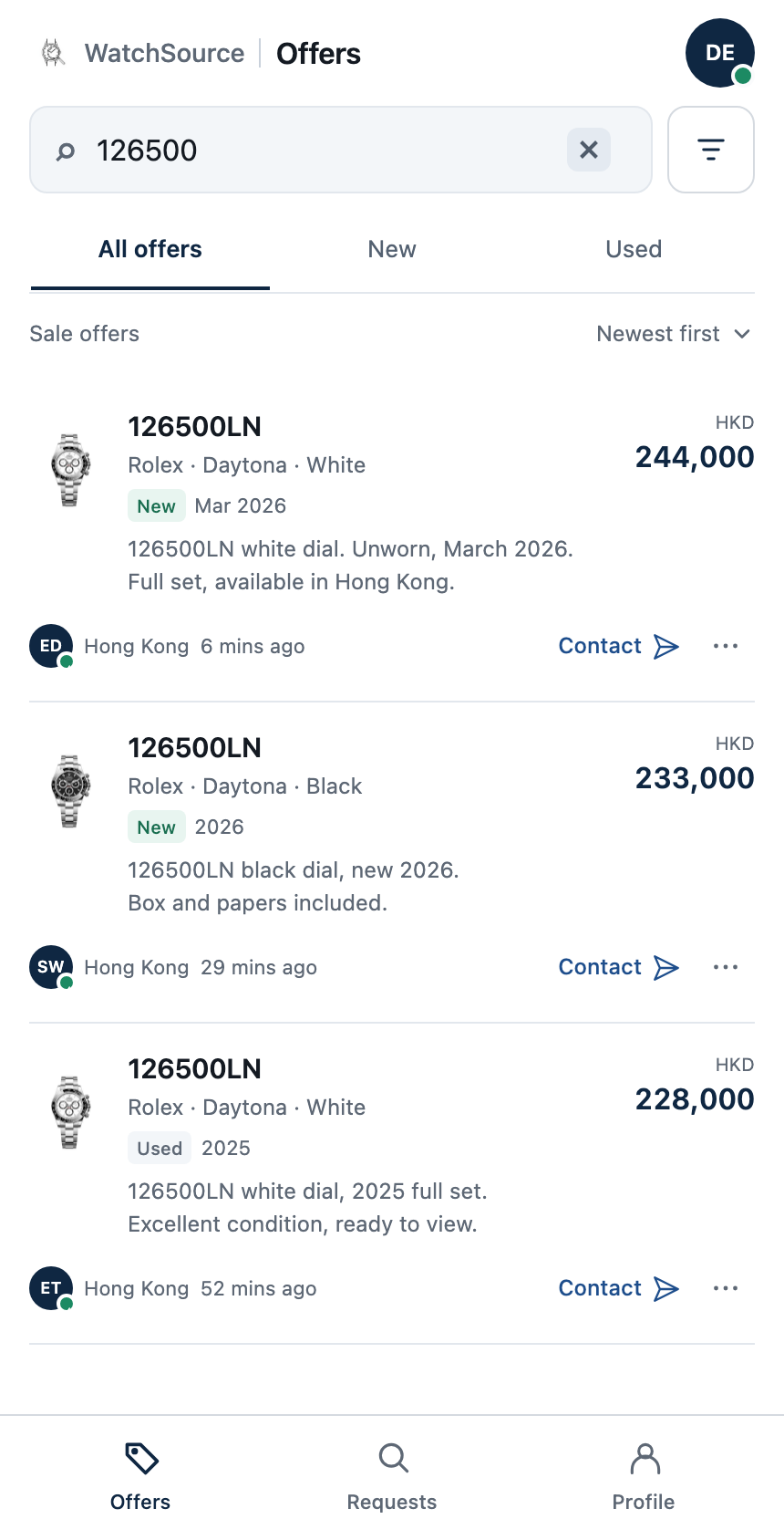 Watch Source Working Feed offers preview
